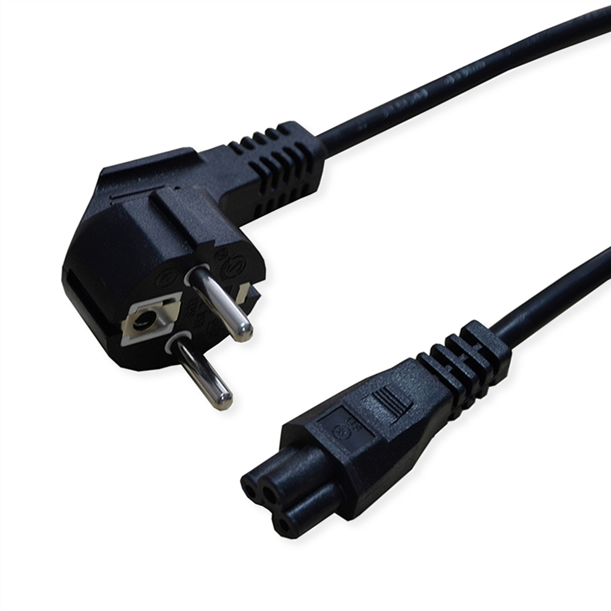 STANDARD Netzkabel, 3pol. Notebook-Buchse, schwarz, 1,8 m