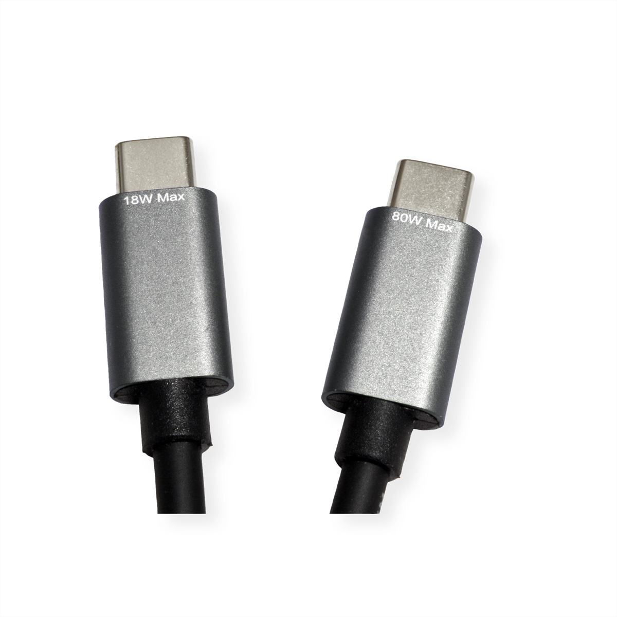 ROLINE USB Typ C Split-Ladekabel, C - 2x C, ST/ST, max.  (BILD2)