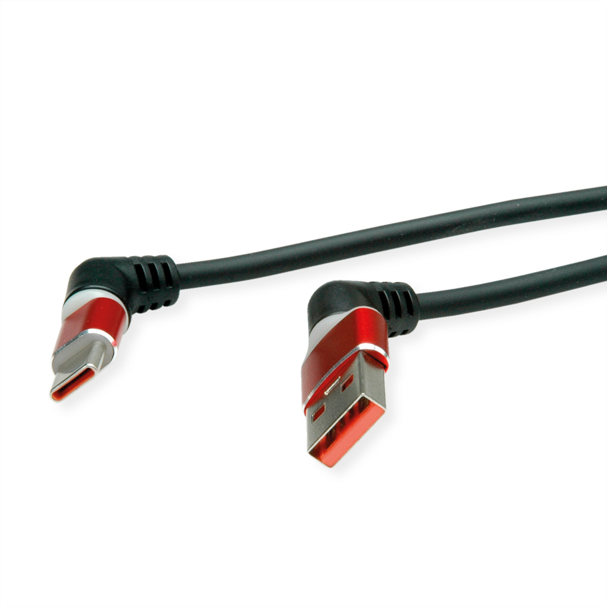 ROLINE USB 2.0 Kabel, Typ-C - Typ-A, ST/ST, 360° / rot,  (BILD2)