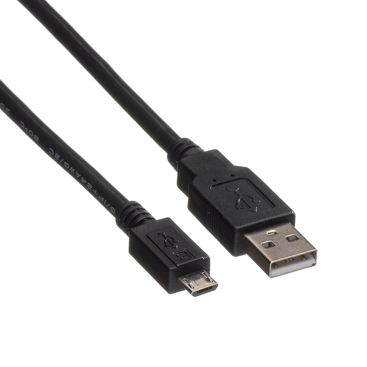 ROLINE Kabel USB2.0 Typ A ST auf Micro B Stecker 180cm