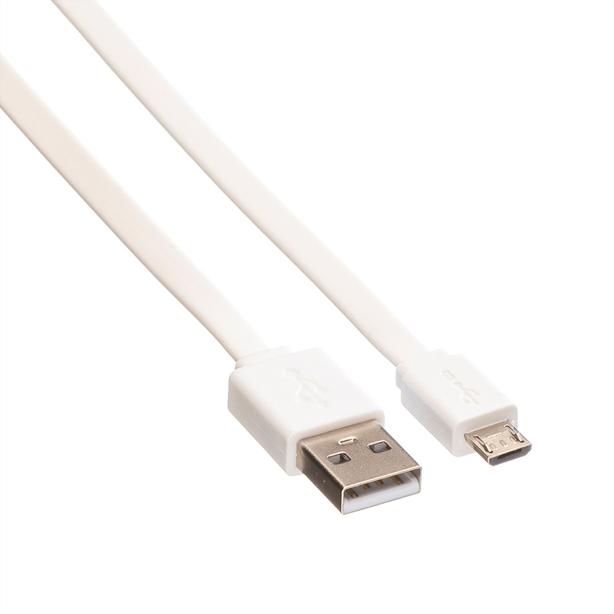 ROLINE USB 2.0 Kabel, USB A ST - Micro USB B ST, weiß,  (BILD2)