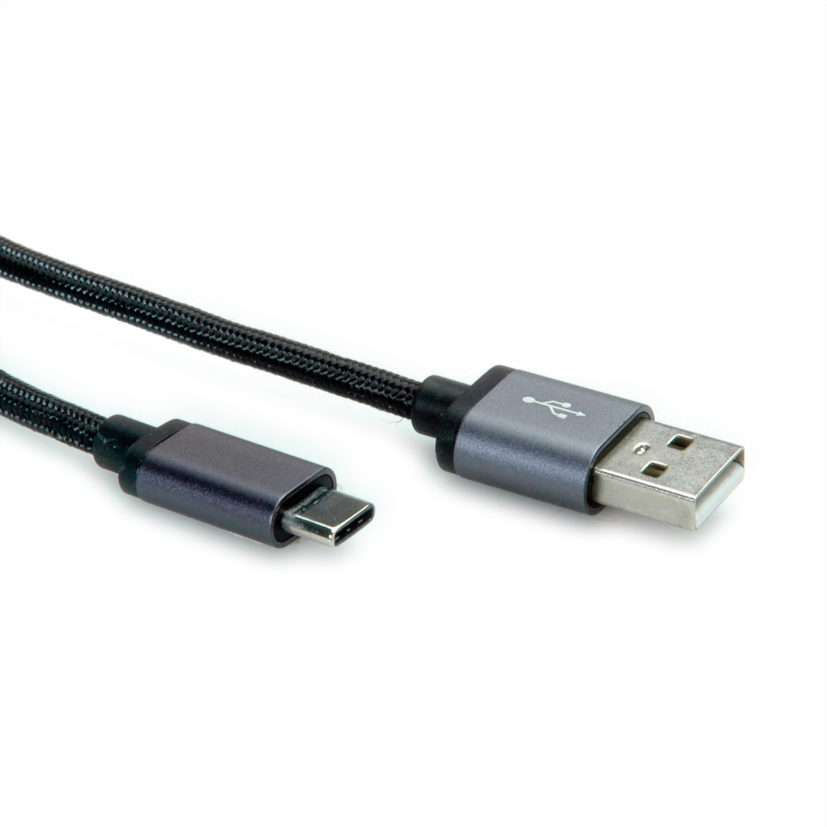 ROLINE USB 2.0 Kabel, Typ C - Typ A, ST/ST, schwarz, 1,8  (BILD2)