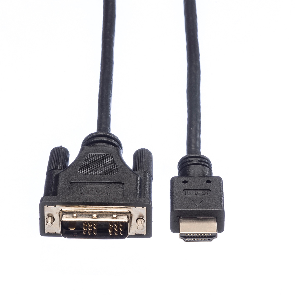 ROLINE Kabel DVI (18+1) ST - HDMI ST, schwarz, 5 m,  (BILD2)