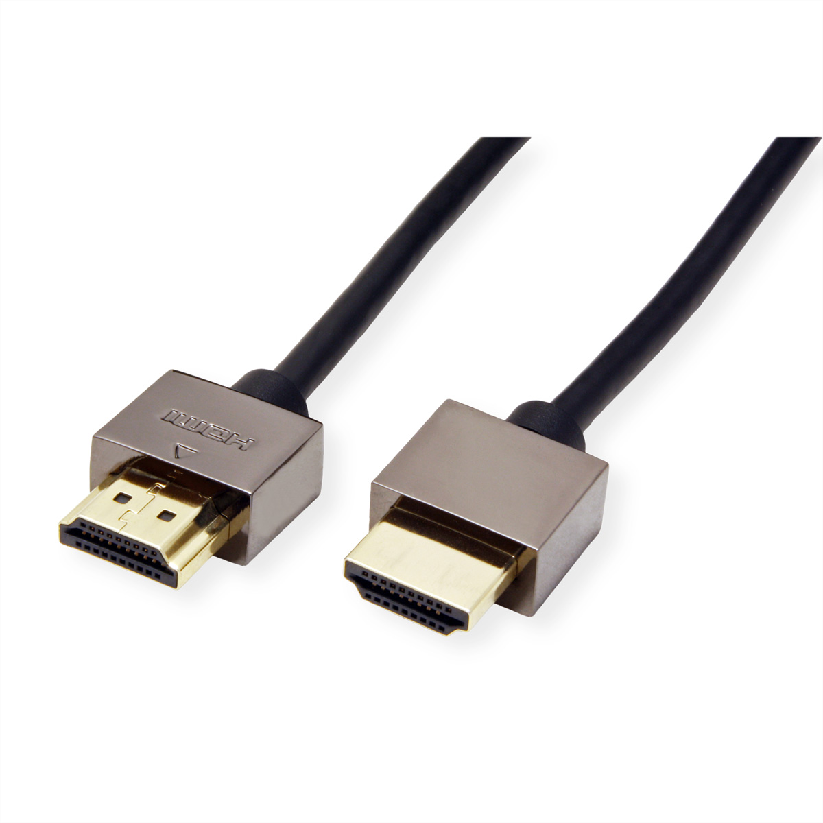 ROLINE Notebook HDMI High Speed Kabel mit Ethernet, schwarz, 1,0 m (11.04.5591)