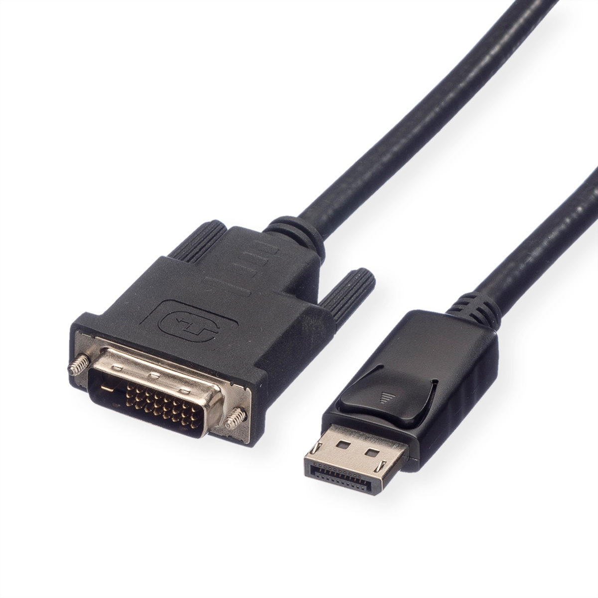 ROLINE DisplayPort Kabel DP ST - DVI ST, LSOH, schwarz, 1 m