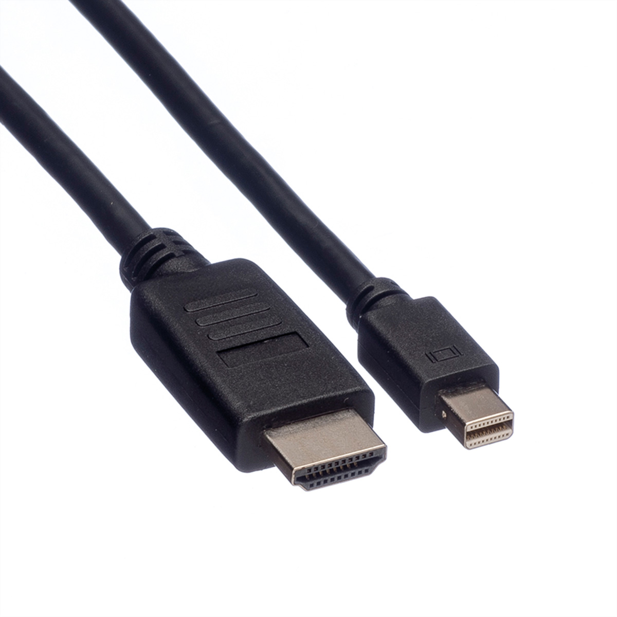 ROLINE Mini DisplayPort Kabel, Mini DP-HDTV, ST/ST, schwarz, 4,5 m