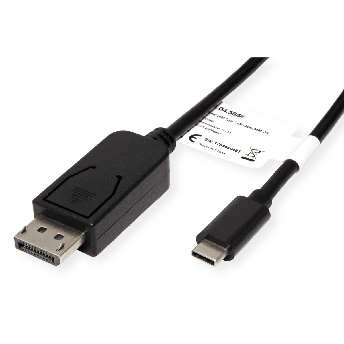 ROLINE USB Typ C - DisplayPort Adapterkabel, v1.2, 1 m,  (BILD2)