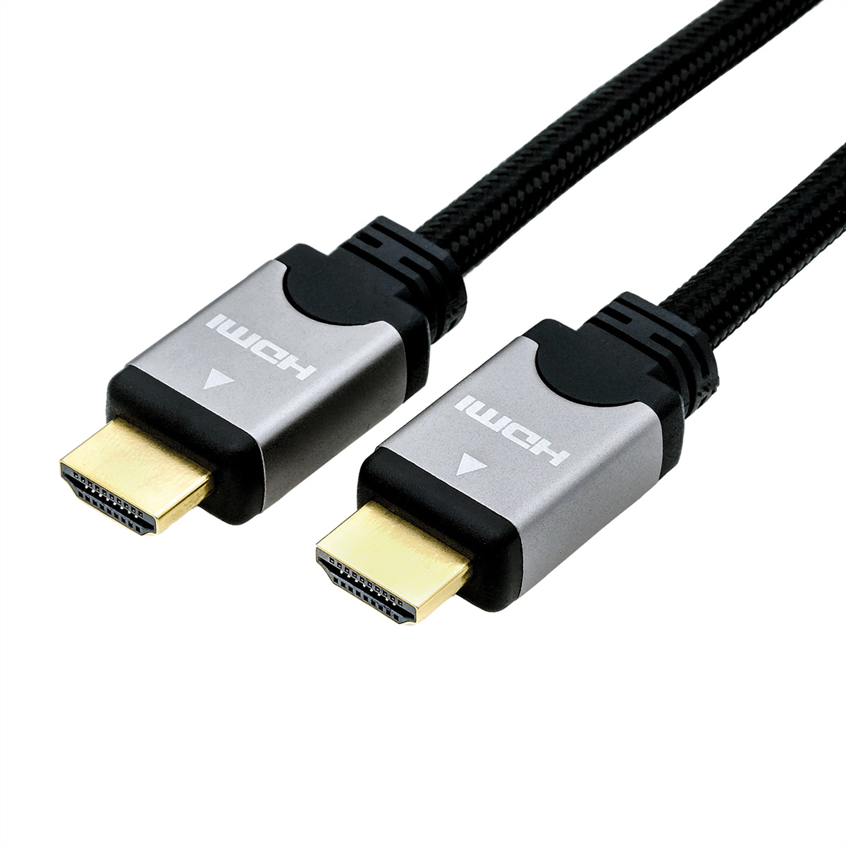 ROLINE HDMI HS Kabel und Et ST/ST silber-sz 1,5m