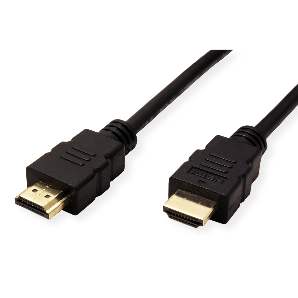 ROLINE HDMI High Speed Kabel mit Ethernet, TPE, schwarz, 5 m (11.04.5934)