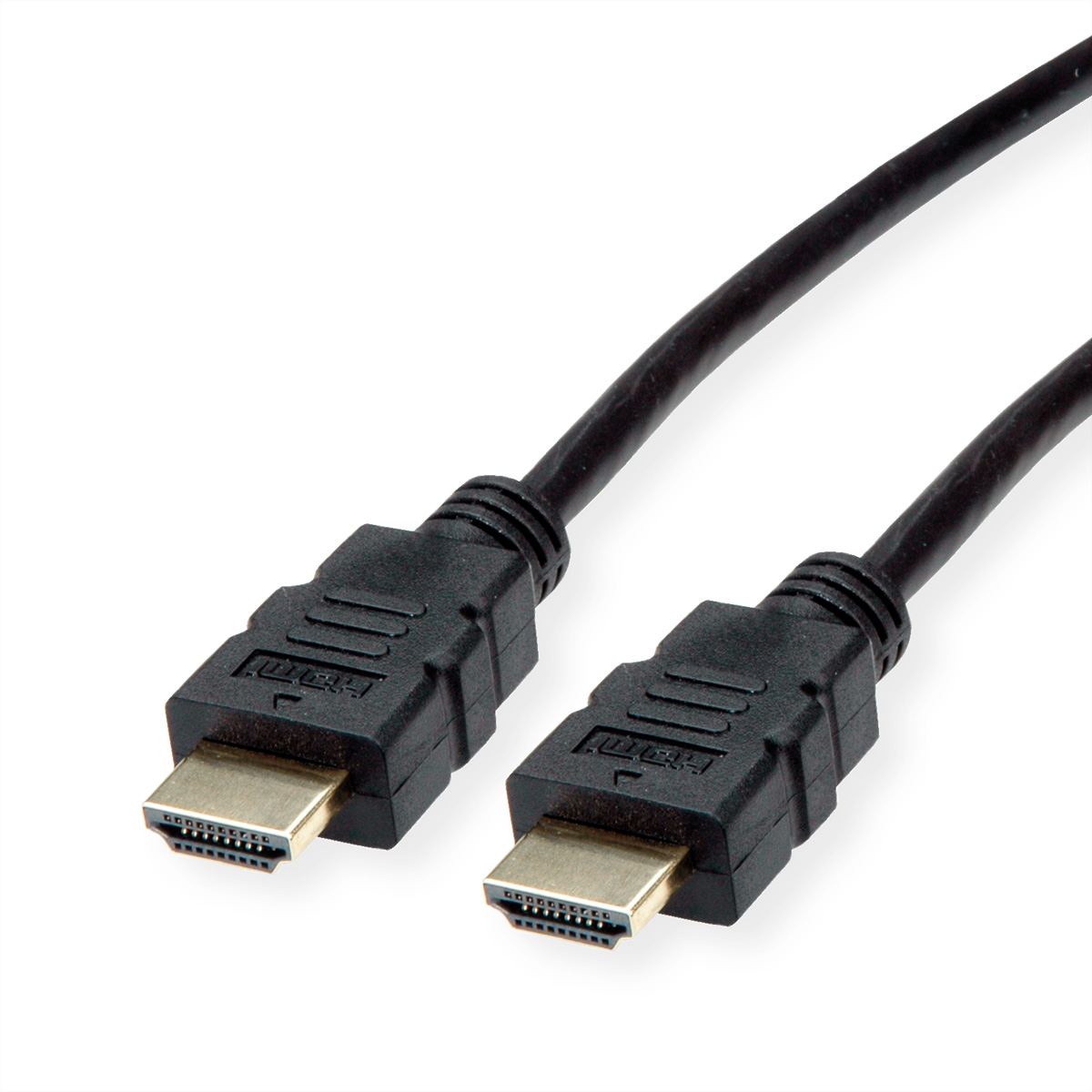 ROLINE HDMI High Speed Kabel mit Ethernet, TPE, schwarz, 2 m (11.04.5932)