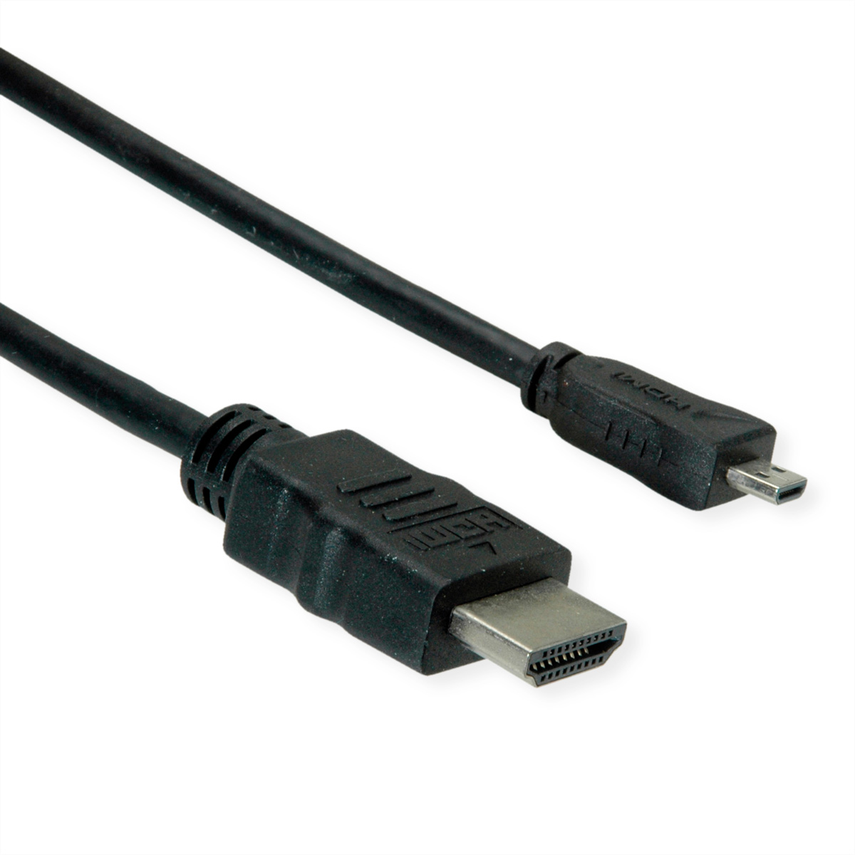 ROLINE GREEN HDMI High Speed Kabel mit Ethernet, HDMI ST - Micro HDMI ST, 2 m (11.44.5581)