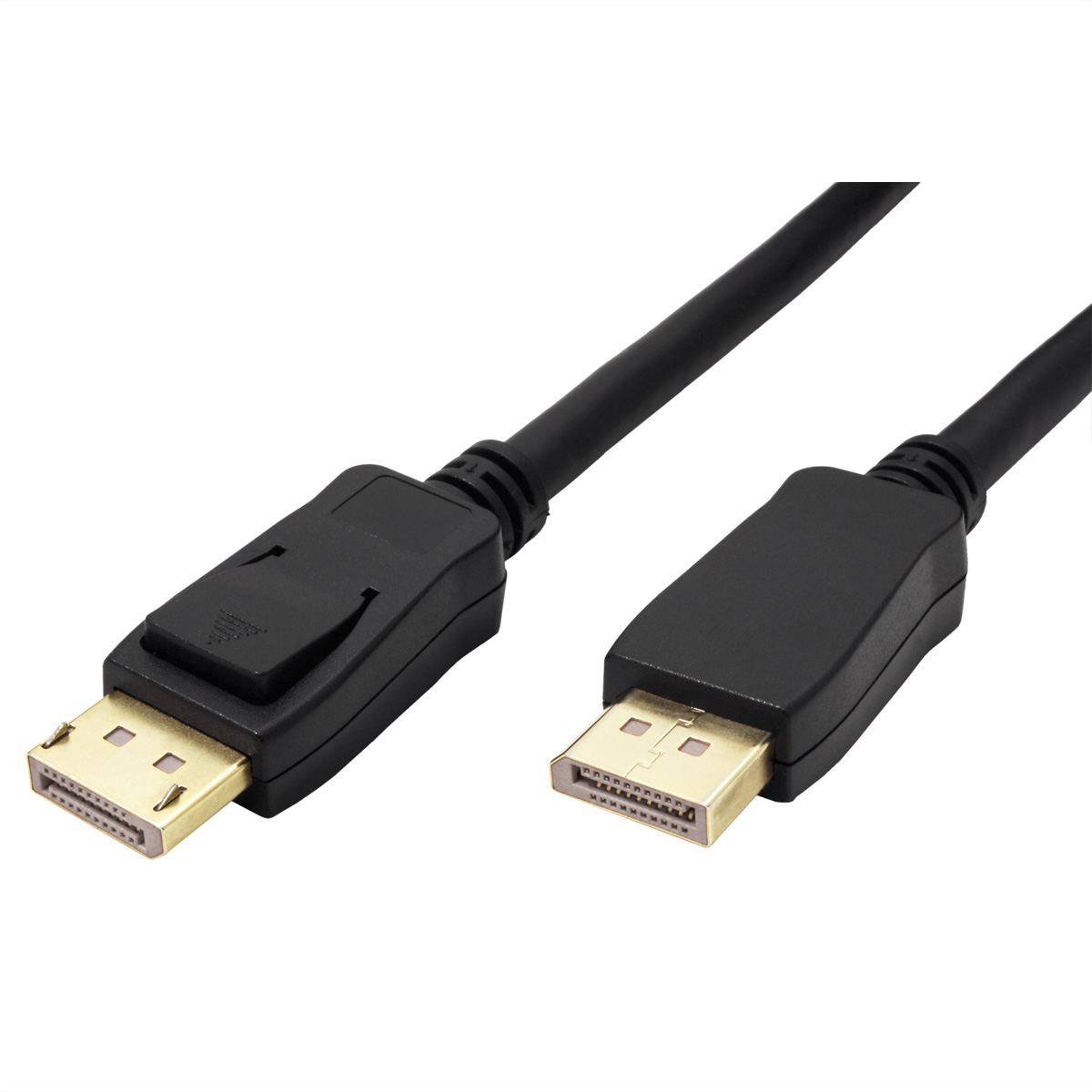 ROLINE GREEN DisplayPort Kabel v2.1, 16K@60Hz, 80Gbit/s, UHBR20, DP ST - ST, schwarz, 1 m DisplayPort Kabel