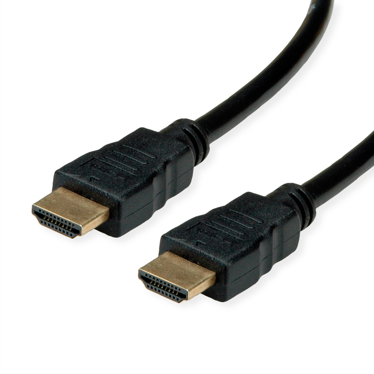 ROLINE RM HDMI High Speed Kabel mit Ethernet, schwarz, 1 m