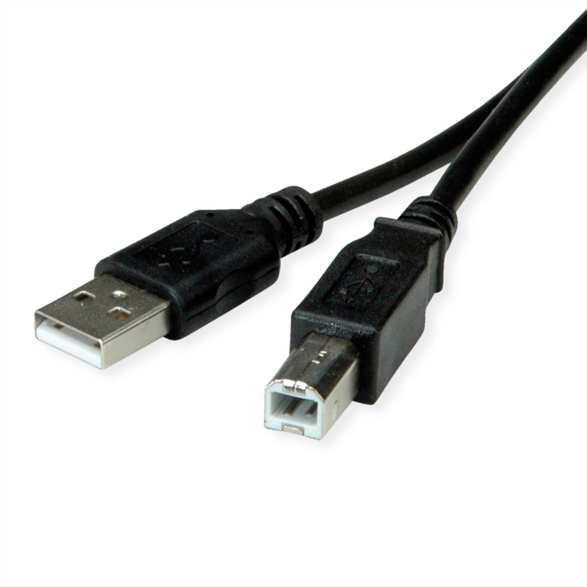 ROLINE RM USB 2.0 Kabel, Typ A-B, schwarz, 0,8 m, ROLINE  (BILD2)