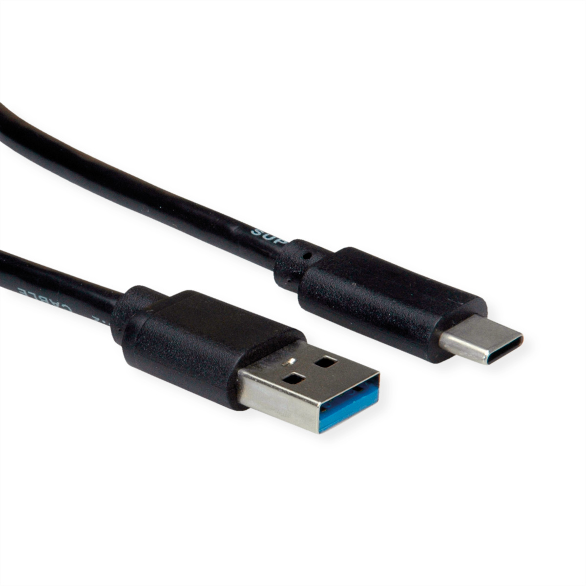 ROLINE RM USB 3.2 Gen 1 Kabel, A-C, ST/ST, schwarz, 0,5  (BILD2)