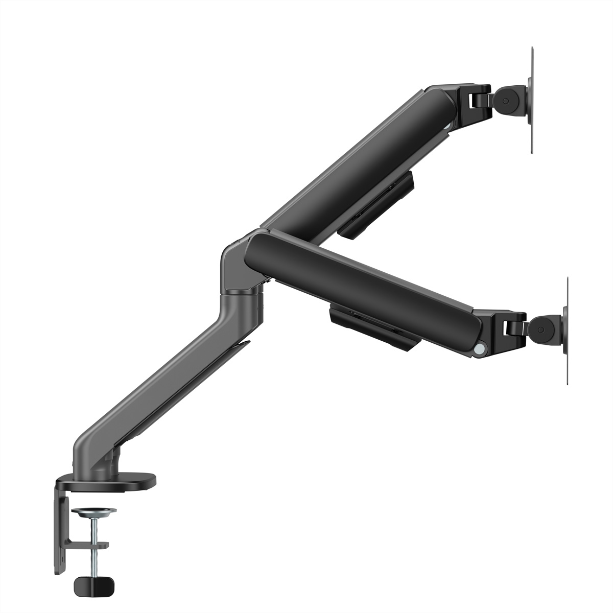 STANDARD Dual-Monitorarm, Mechanische Feder, 17–32 Zoll, max. 2x 10 kg, schwarz