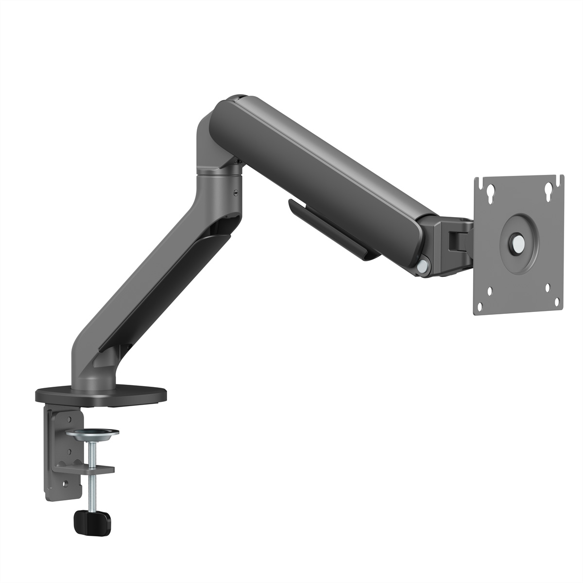 STANDARD Monitorarm, Mechanische Feder, 17–32 Zoll, max. 10 kg, schwarz Monitorarm, Tischmontage