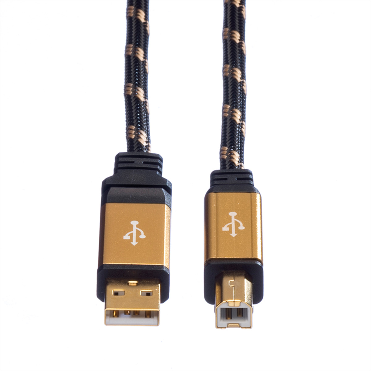 ROLINE GOLD USB2.0 Kb, A-B, ST/ST,3m Retail im Blister
