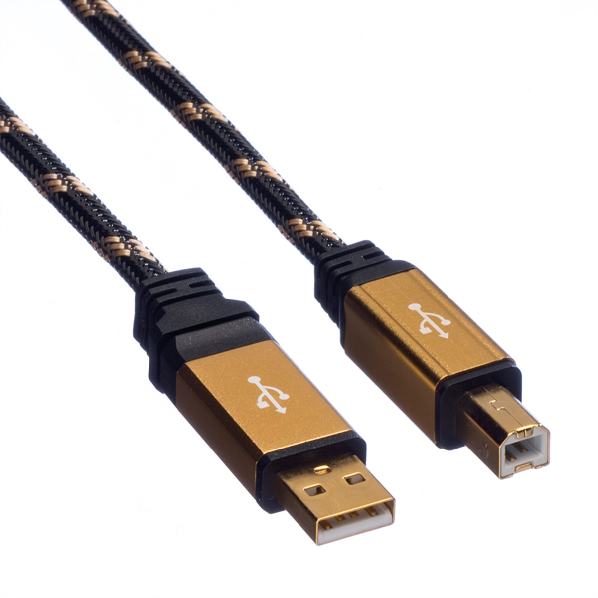 ROLINE Gold USB 2.0 Kabel,Typ A-B, 4.5m