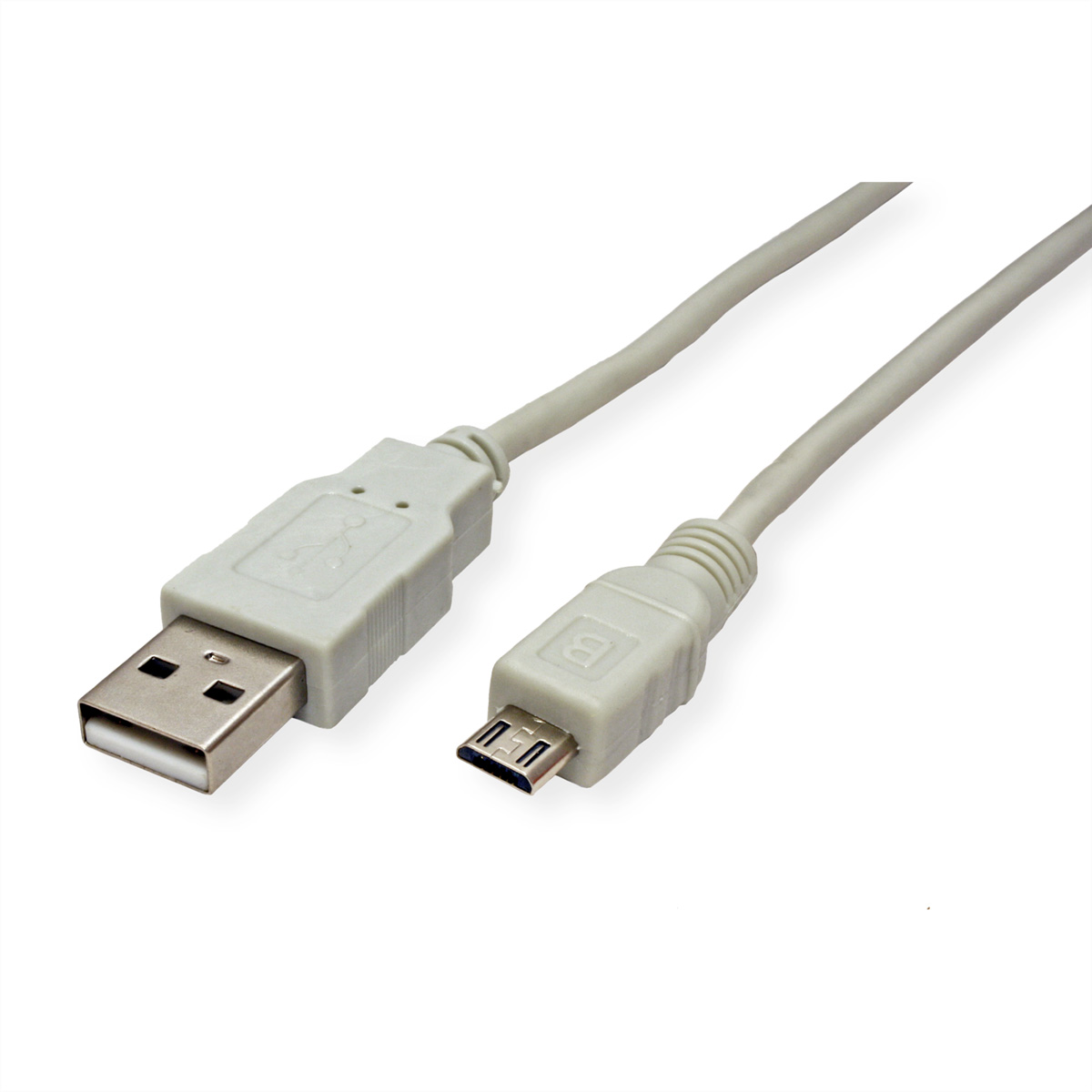 STANDARD USB 2.0 Kabel, USB A ST - Micro USB B ST, 0,8 m