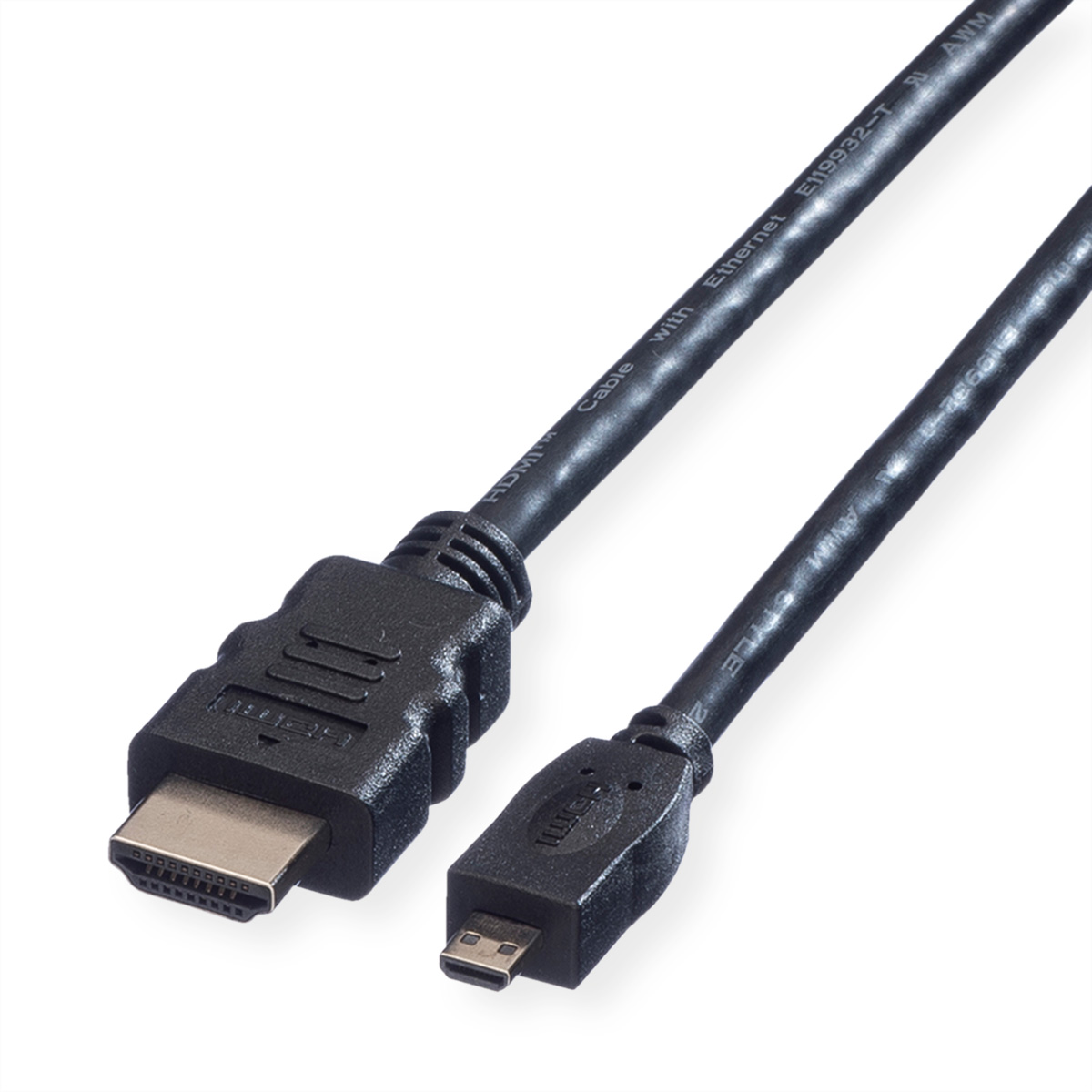 VALUE HDMI H.Spd.Kabel m. Eth.,A-D ST,2m