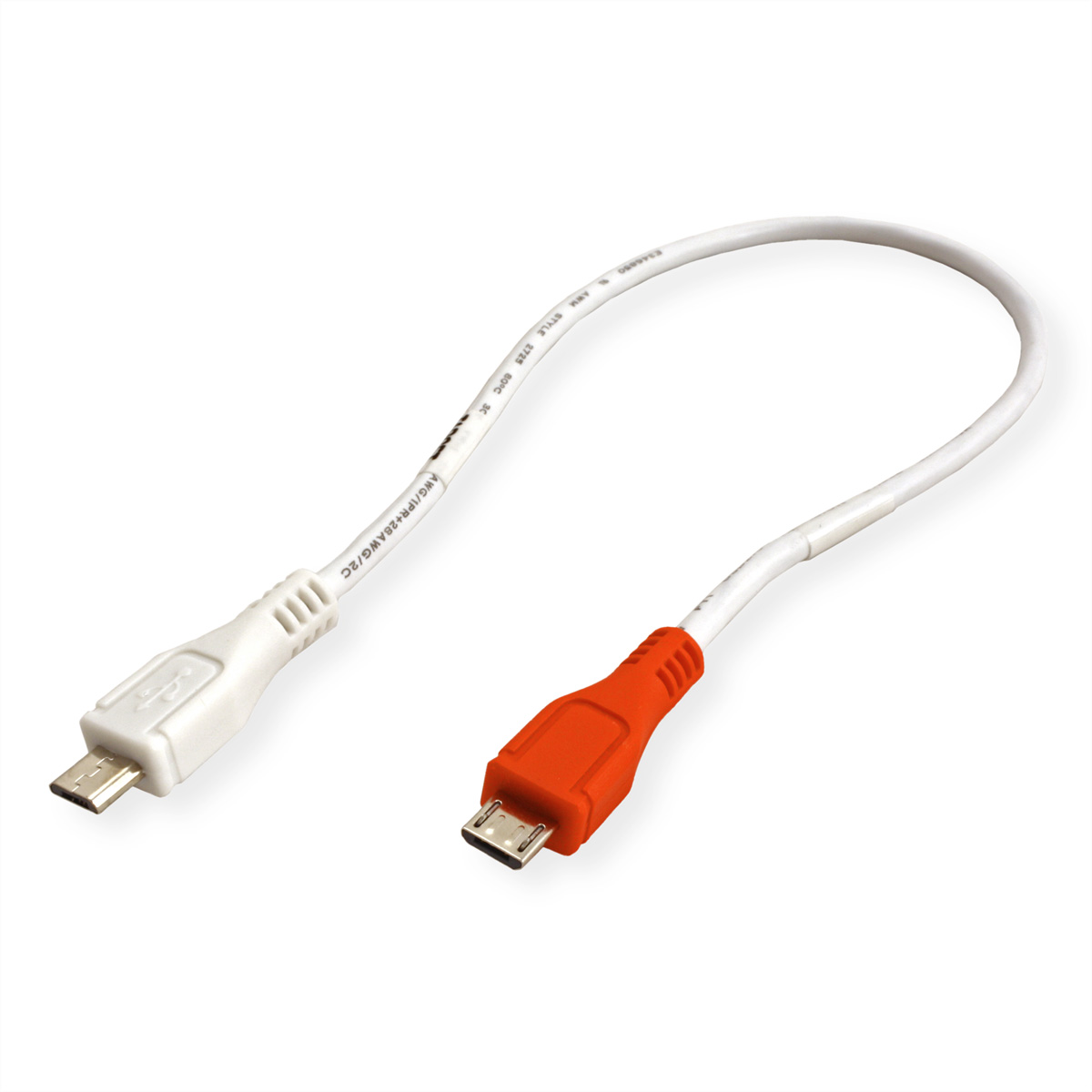 VALUE USB 2.0 Ladekabel, Micro B - Micro B, ST/ST, 0,3m,  (BILD2)