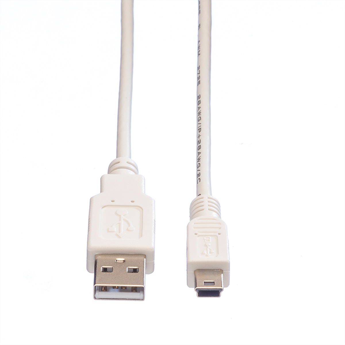 VALUE USB2.0 Kabel,Typ A-5-Pin Mini,0,8m