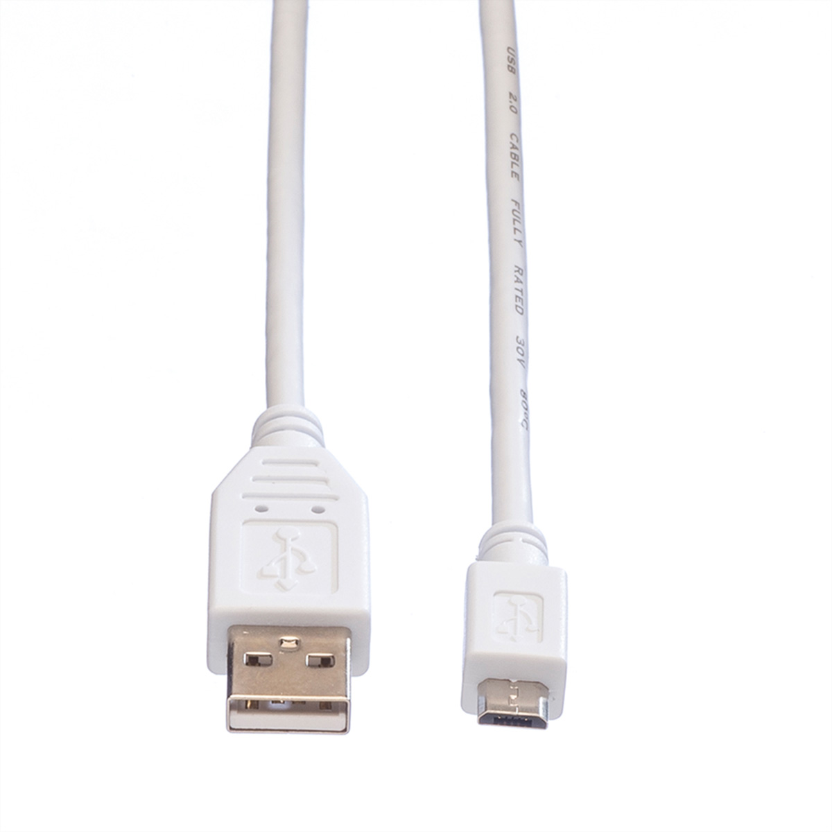 VALUE USB2.0 Kabel,TypAST-MicroB ST 0,8m