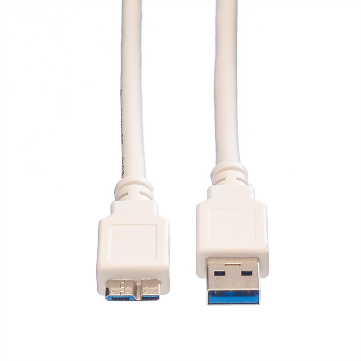 VALUE - USB-Kabel - 9-polig USB Typ A (M) - 10-polig Micro-USB Typ B (M) - 15 cm (USB 3.0) - weiß (1