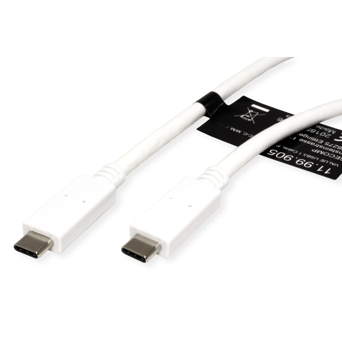 VALUE USB3.1 Kbl.PD20V5A C-C ST/ST 0.5m - Kabel - Digital/Daten (11.99.9052)