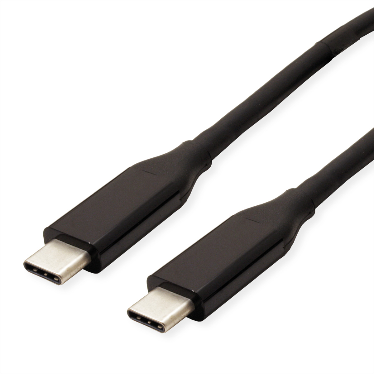 VALUE USB4 Gen 3 Kabel, mit Power Delivery 20V5A, Emark, C-C, ST/ST, 40 Gbit/s, schwarz, 0,8 m (11.9