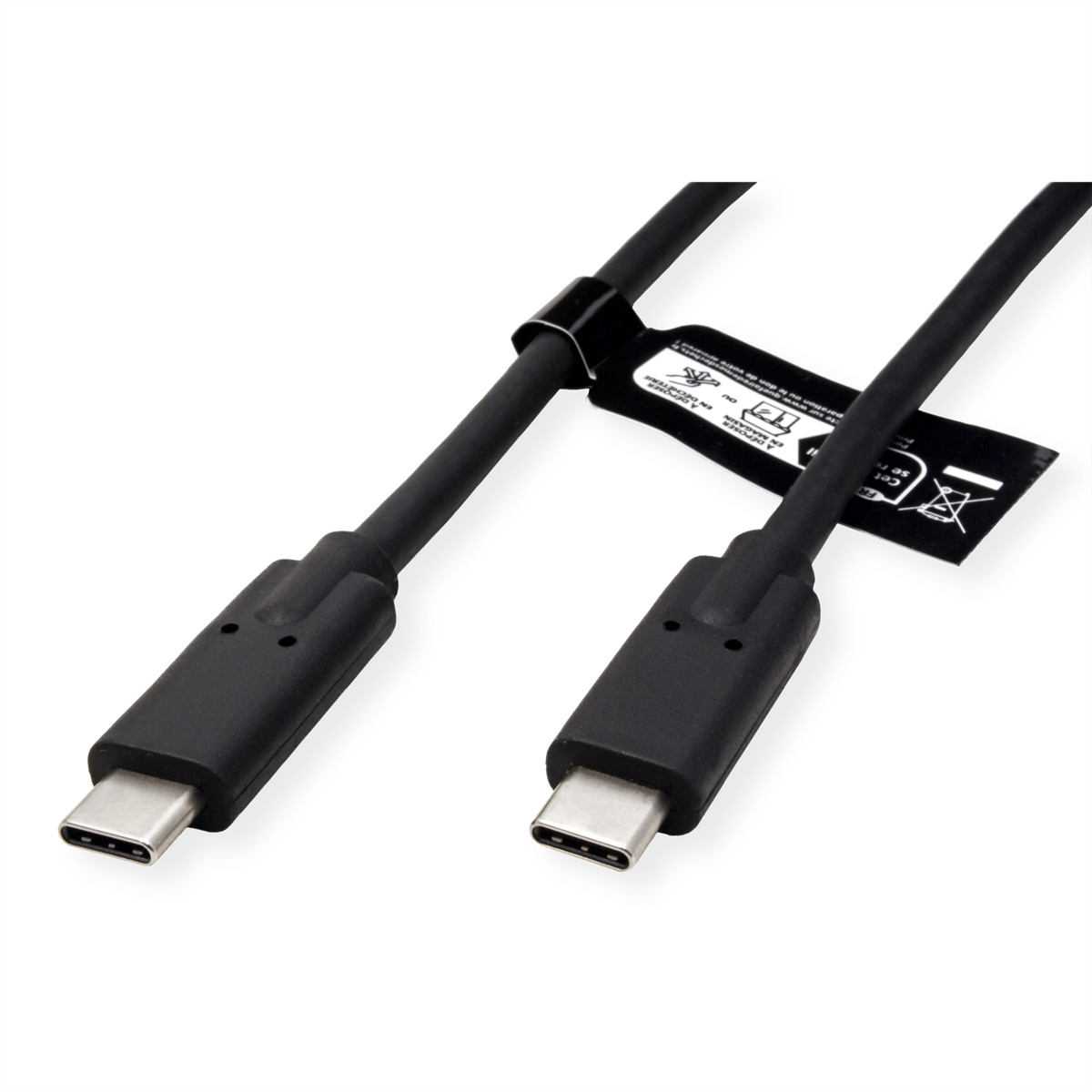 VALUE USB4 Gen2x2 Kabel, C?C, ST/ST, 20Gbit/s, 100W, schwarz, 2 m