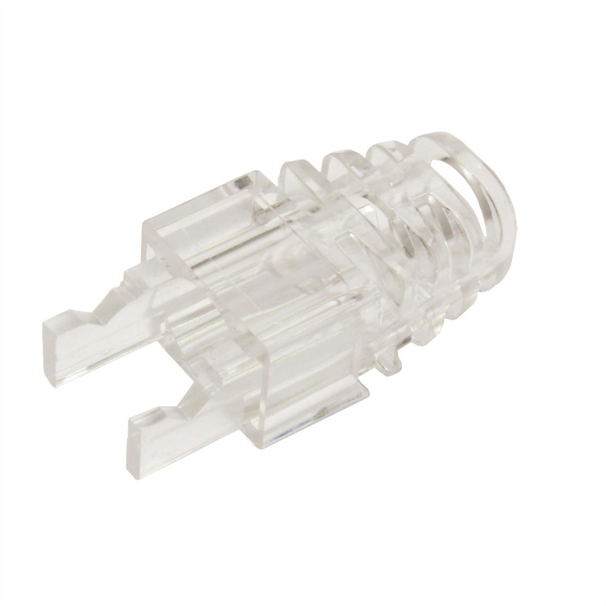 ROLINE Knickschutztülle für RJ-45, 10 Stück, für Pass-Through Modularstecker, transparent