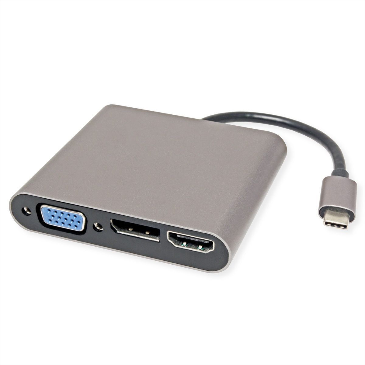 ROLINE USB3.0 DockStn. C/HDMI+VGA+DP+LAN