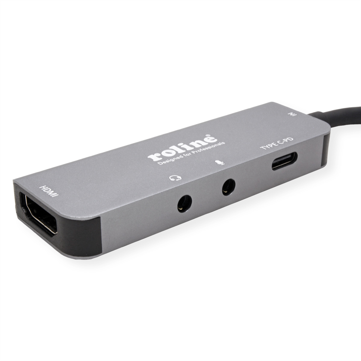 ROLINE Dockingstation Typ C, 4K HDMI, 2x 3,5mm Audio +  (BILD2)