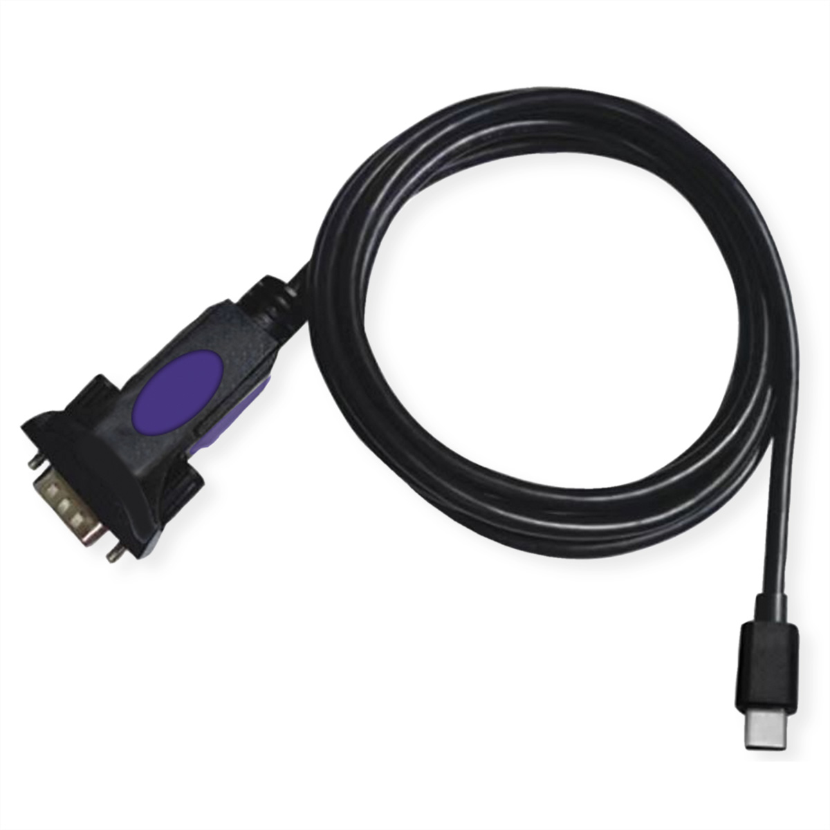 ROLINE Konverter-Kabel USB-C - seriell, FTDI Chipset, 1,8 m