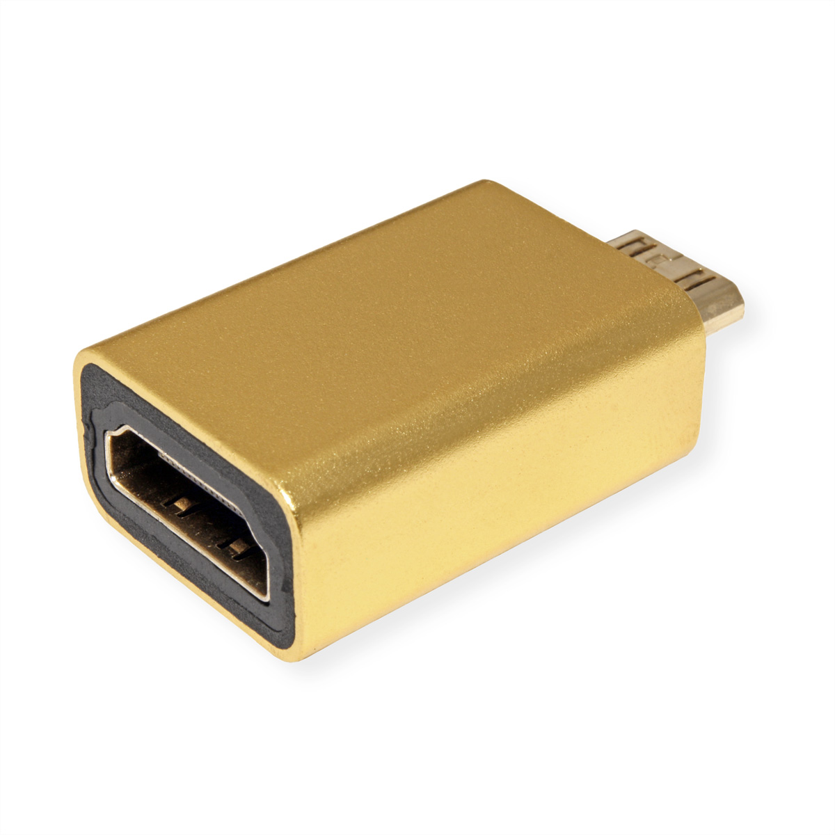 ROLINE GOLD HDMI-Adapter, HDMI BU - HDMI Mini ST, ROLINE  (BILD1)