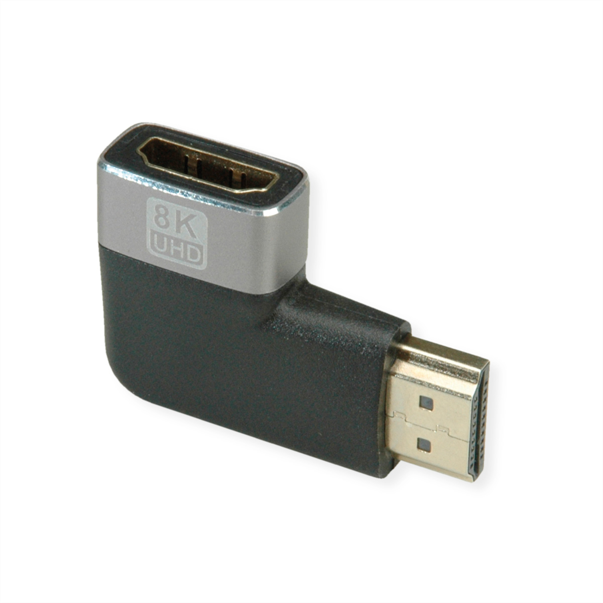 ROLINE 8K HDMI Adapter, HDMI ST/BU, 90° gewinkelt,  (BILD2)