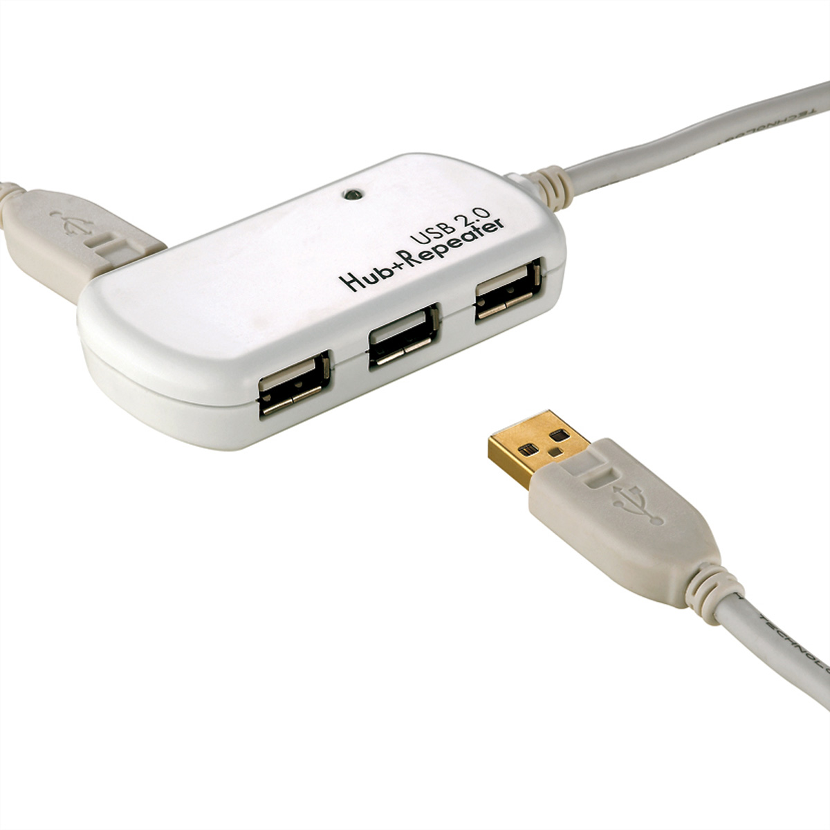 ROLINE USB 2.0 4-Port Hub mit Repeater, 12 m, ROLINE  (BILD2)