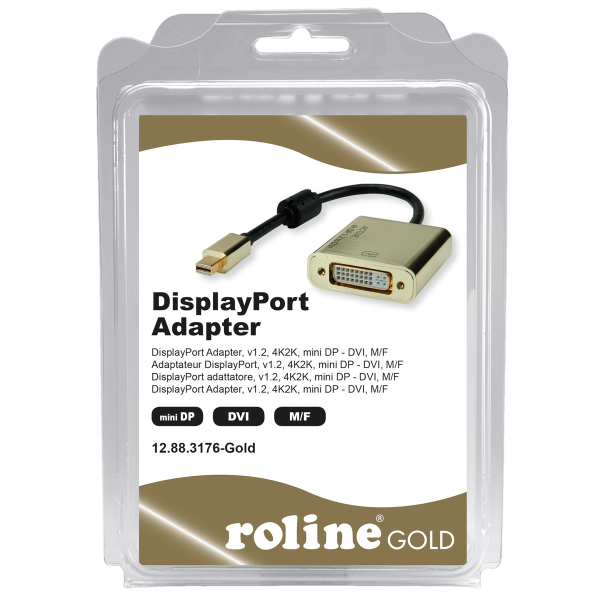 ROLINE GOLD Adpkbl.MiniDP-DVI ST BU 1.2