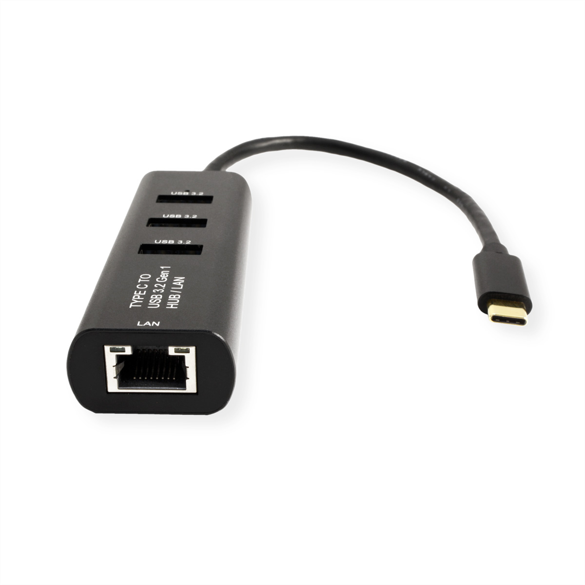 STANDARD USB Typ C zu Gigabit Ethernet Konverter + Hub 3x