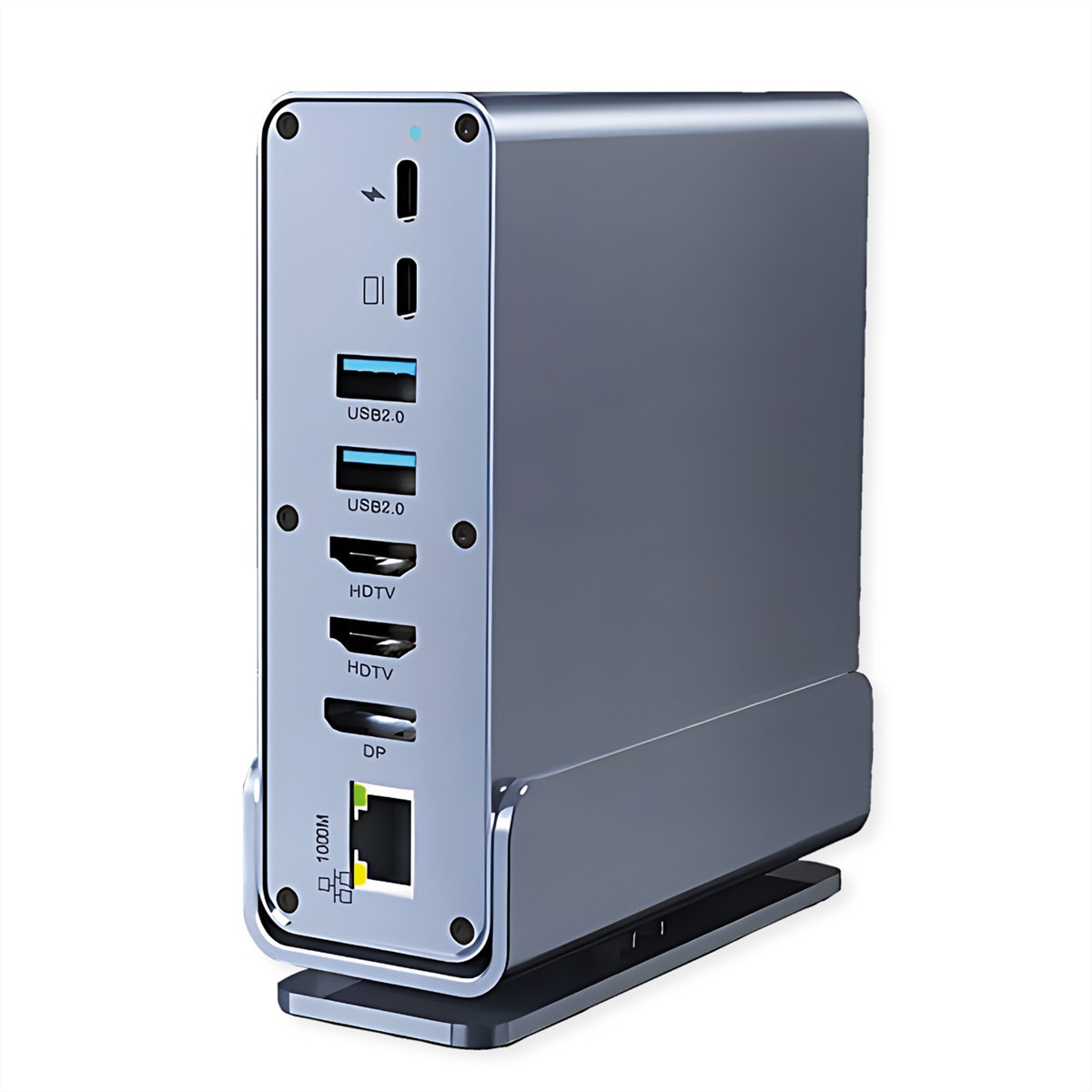 VALUE USB-C Docking Station 16in1, HDMI/DP 4K60, Gigabit Ethernet, USB-A, USB-C, PD, SD/microSD, Audio Notebook-Docking-Station