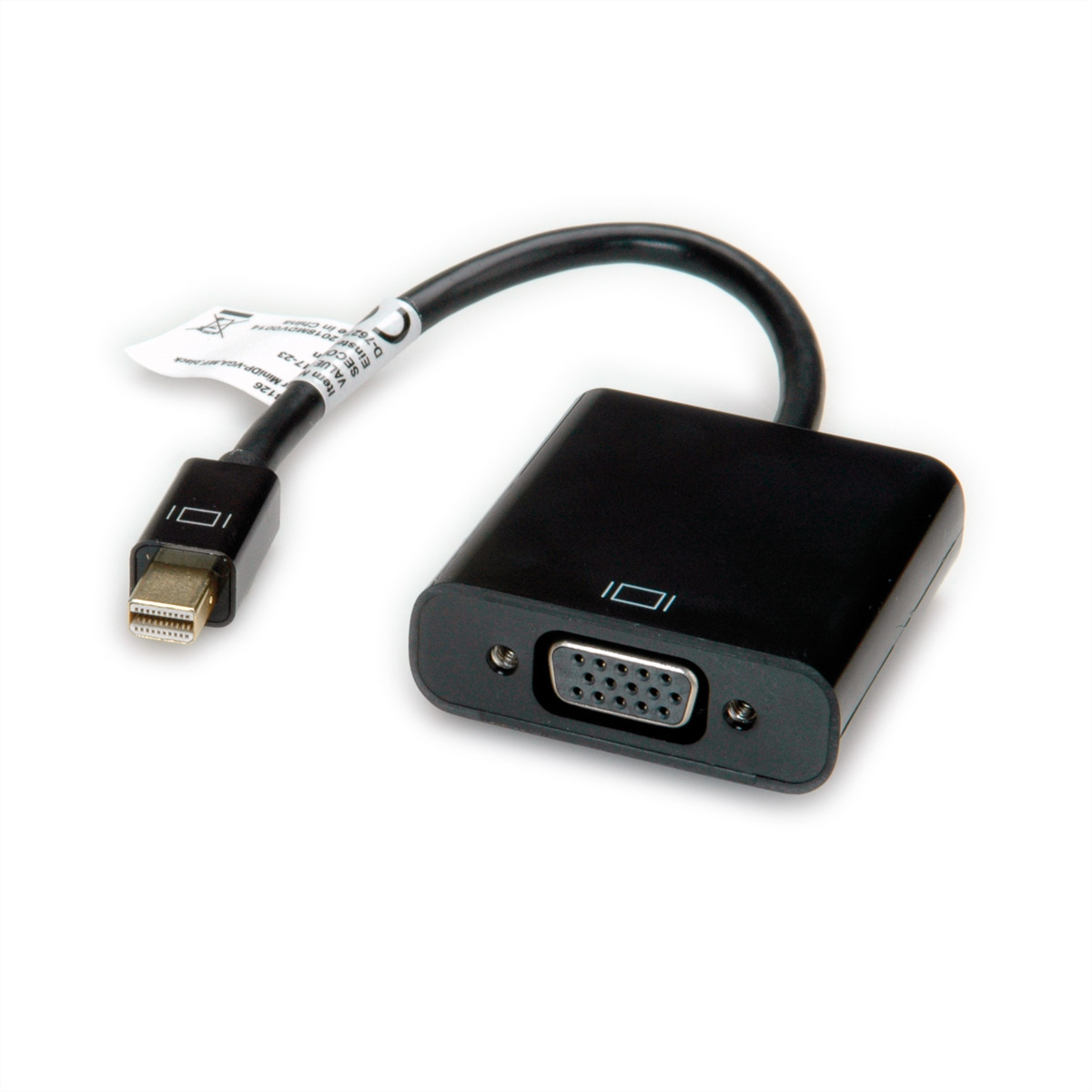 VALUE Mini DisplayPort-VGA Adapter, Mini DP ST - VGA BU,  (BILD2)