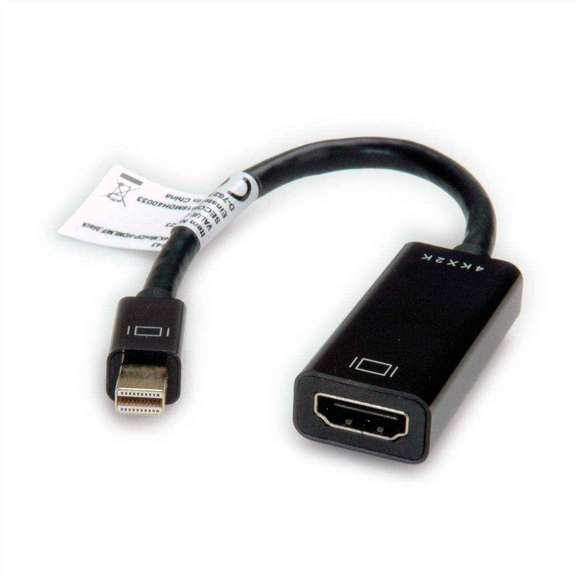 VALUE Adapterkabel 4K MiniDP-HDMI ST/BU - Adapter - Digital/Display/Video (12.99.3143)