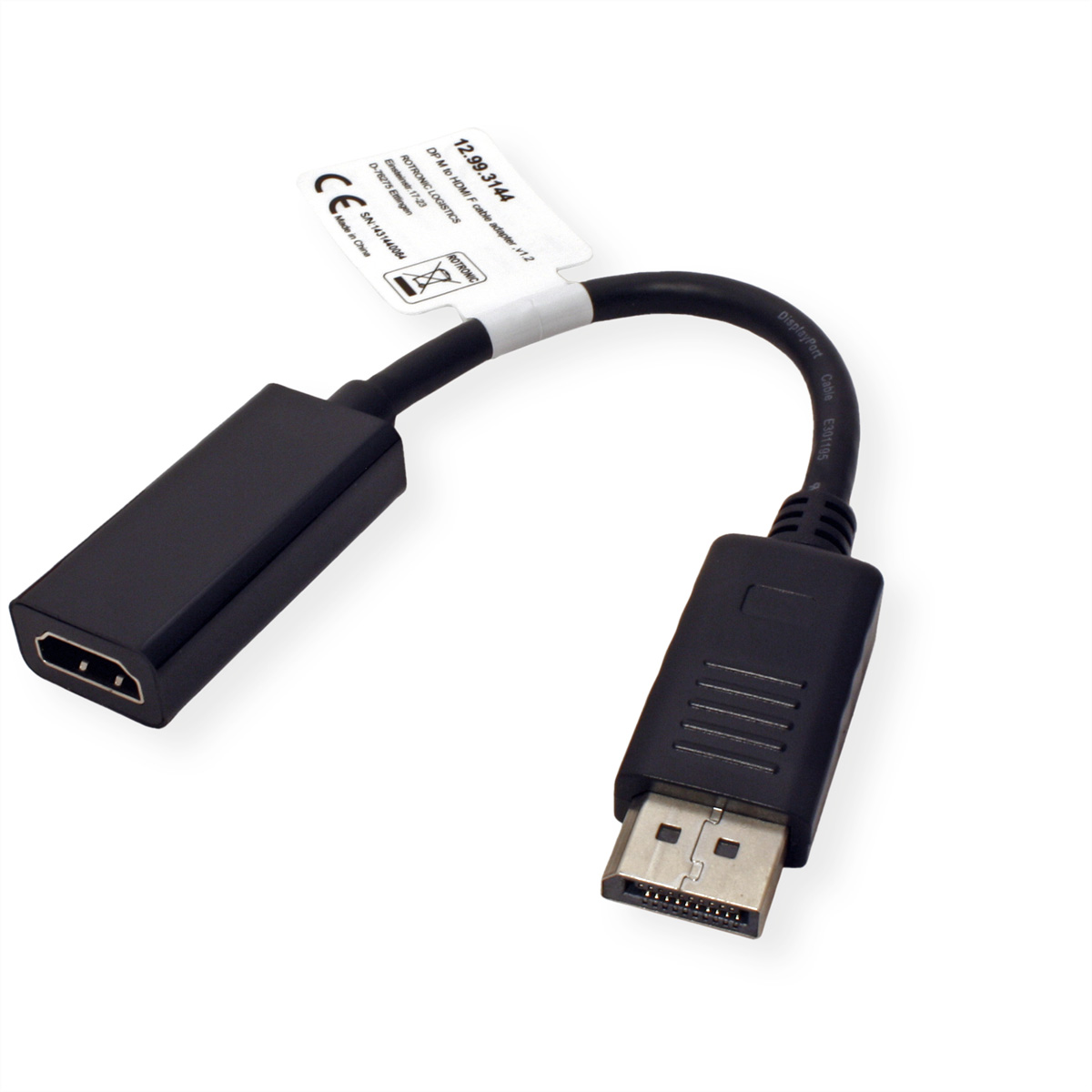 VALUE DisplayPort-HDMI Adapter, v1.2, DP Stecker-HDMI Buchse