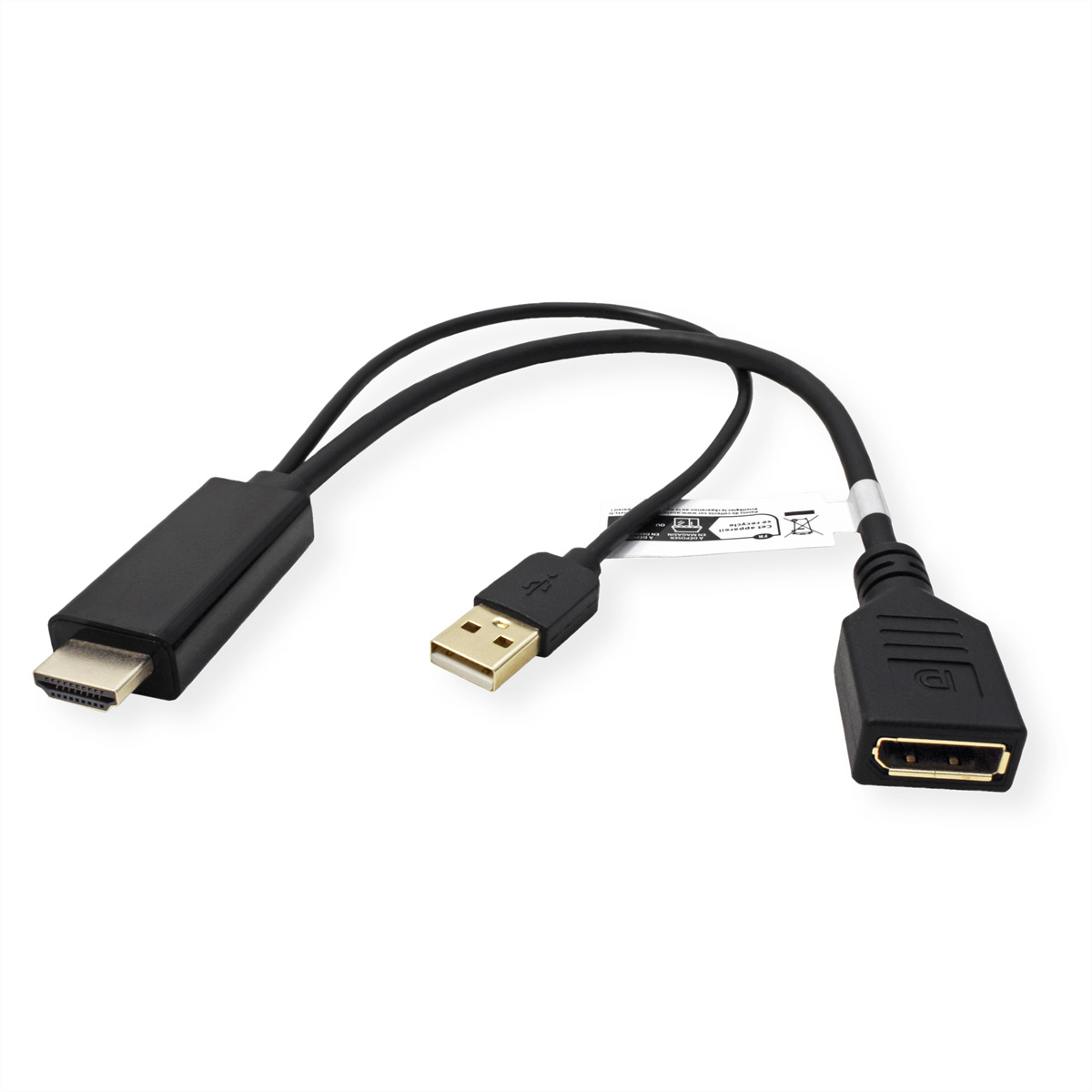 VALUE 4K HDMI-DisplayPort Adapter, v1.2, HDMI ST - DP  (BILD2)