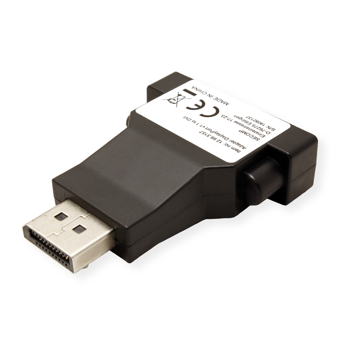 VALUE DisplayPort-DVI Adapter, DP Stecker-DVI Buchse,  (BILD2)