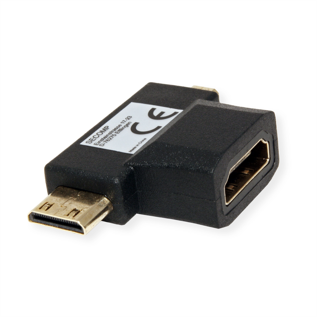 VALUE HDMI T-Adapter HDMI - HDMI Mini + HDMI Micro,  (BILD2)