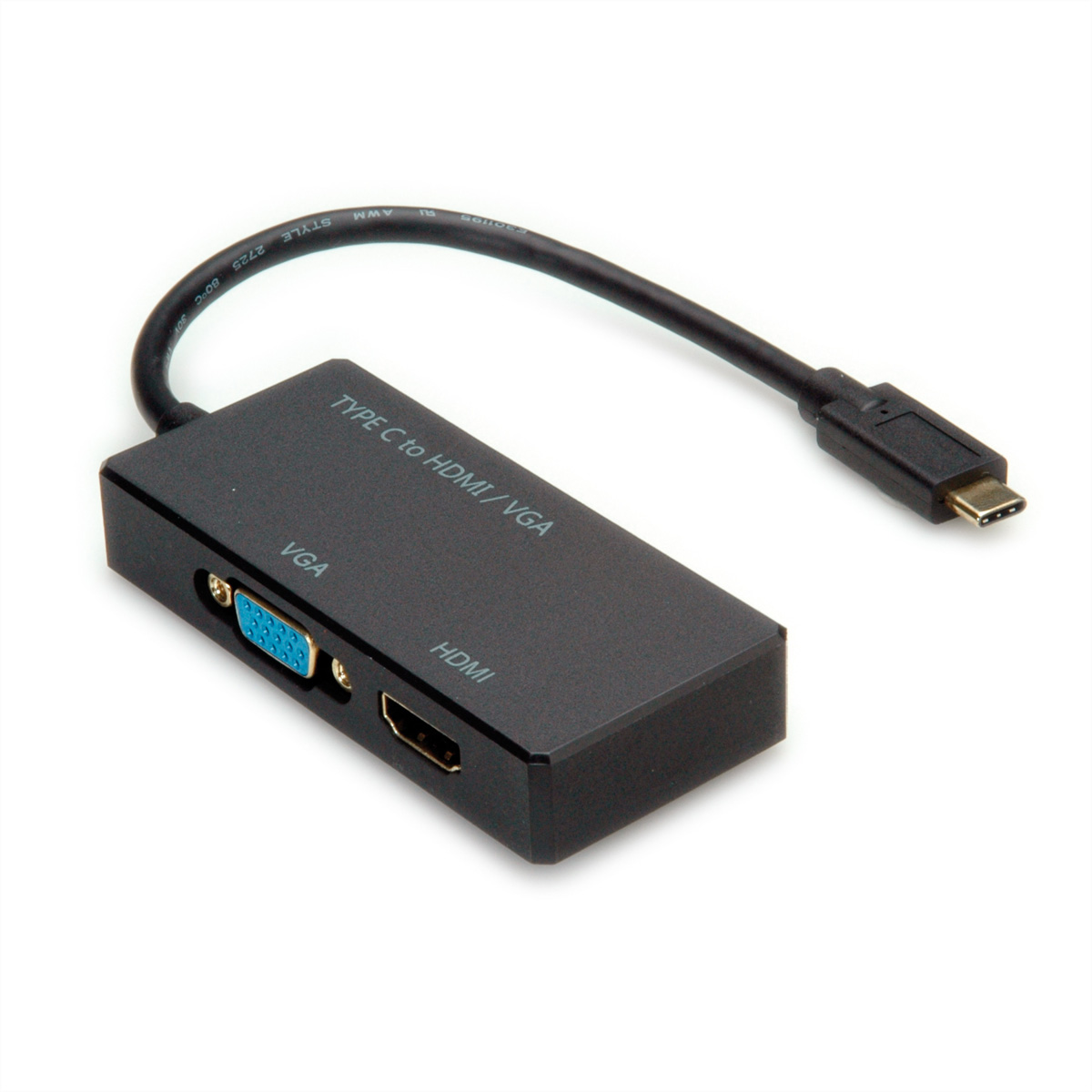 VALUE Display Adapter USB Typ C - VGA / HDMI, VALUE  (BILD2)