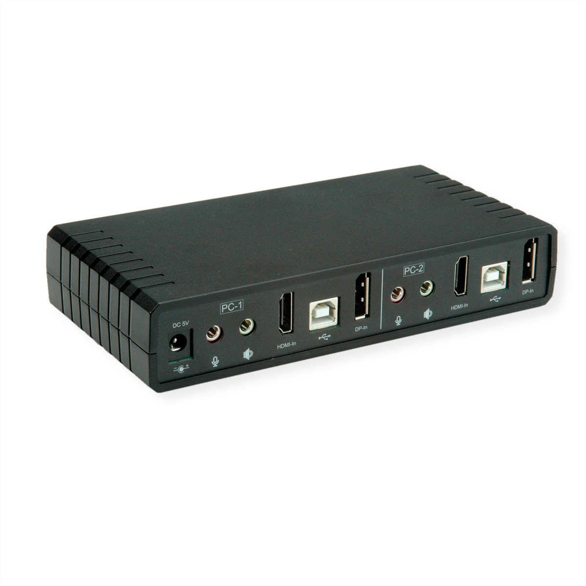 ROLINE KVM-Audio-Switch Dual Head HDMI 4K60, 1 User - 2  (BILD2)